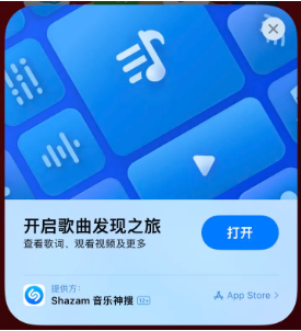 固阳苹果14维修站分享iPhone14音乐识别功能使用方法 