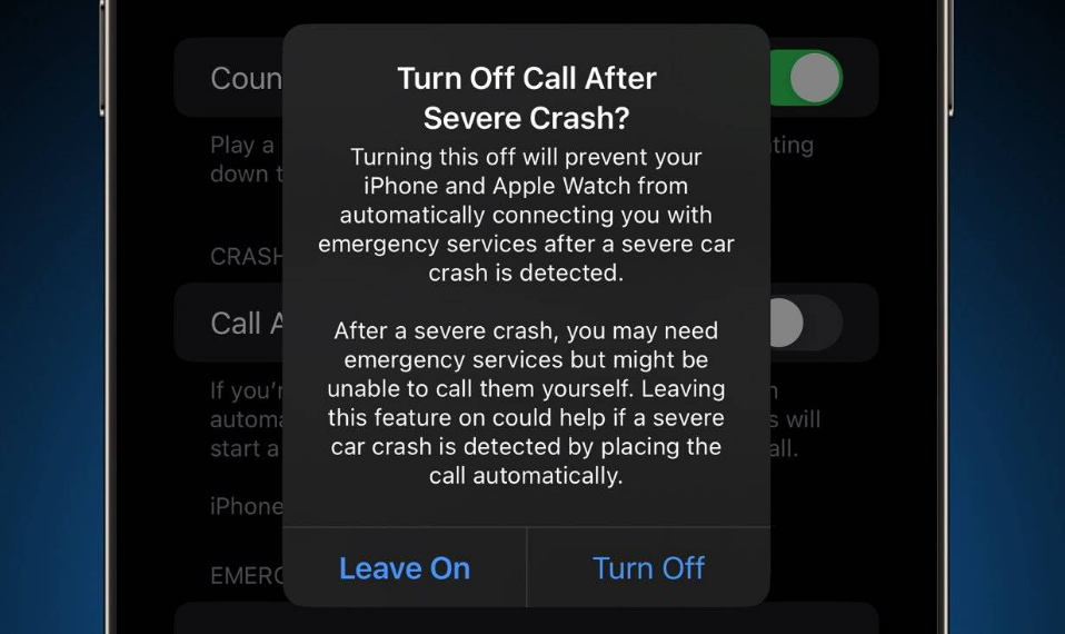 固阳苹果14维修分享 iPhone 14 和 Apple Watch 上关闭崩溃检测 