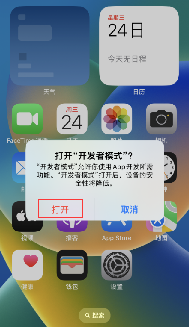 固阳苹果手机维修分享如何打开开发者模式 