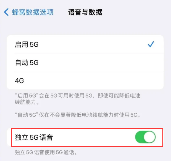 固阳苹果14维修分享iPhone 14 Pro如何开启VoNR 