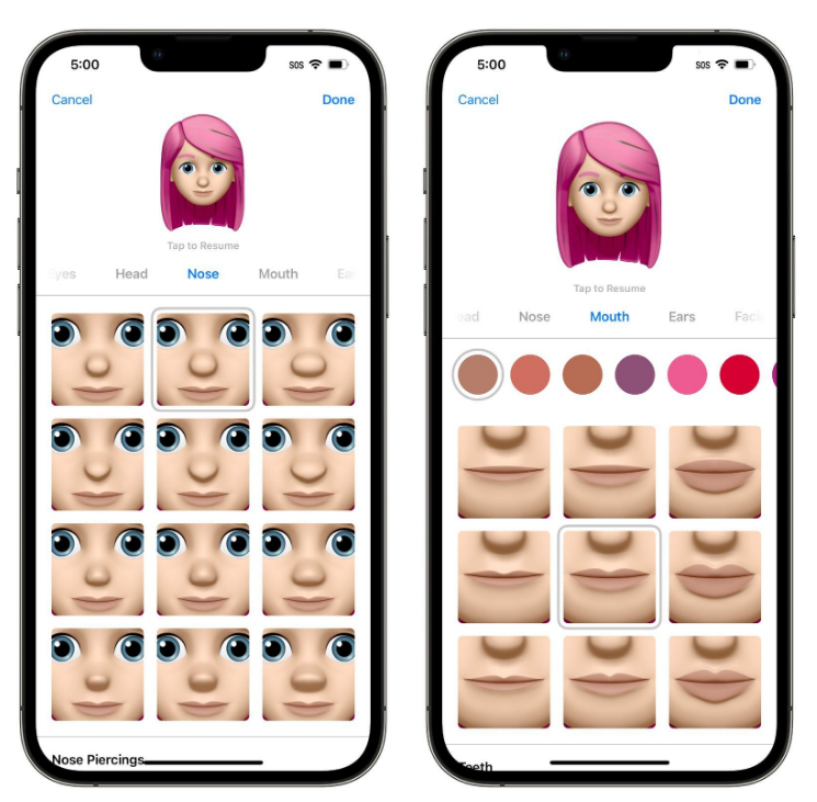 固阳苹果手机维修分享​iOS 16中的拟我表情有了哪些变化和升级 